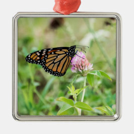 Ornamento De Metal Borboleta Monarca