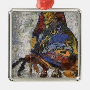 Ornamento De Metal Borboleta Monet de Frida Kahlo inspirado