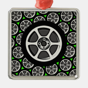 Ornamento De Metal Borda & pneu do carro