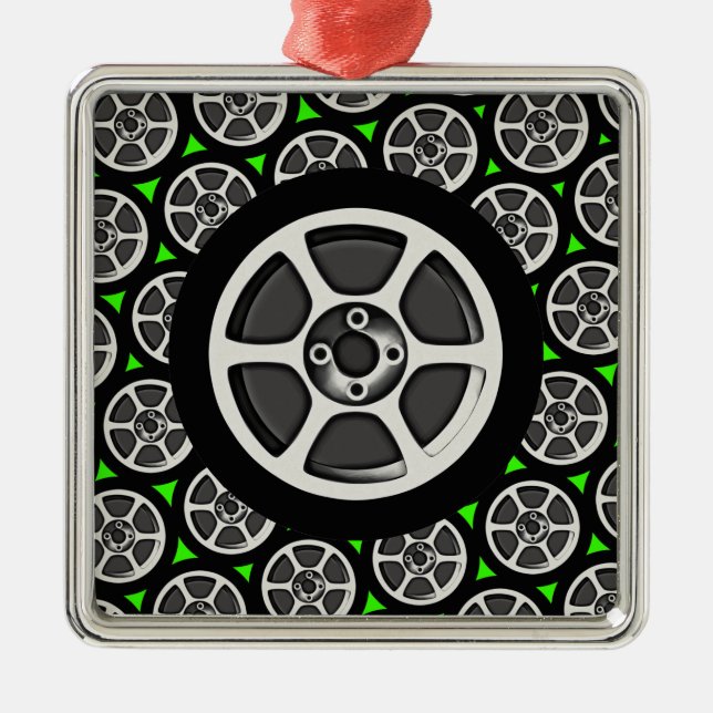 Ornamento De Metal Borda & pneu do carro (Frente)