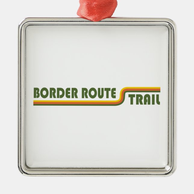 Ornamento De Metal Border Route Trail Minnesota (Frente)
