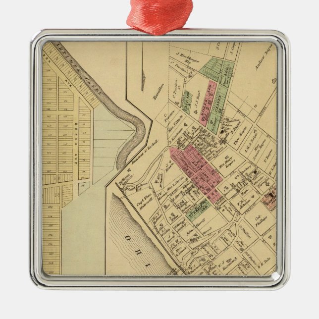 Ornamento De Metal Borough Bellevue (Frente)