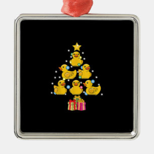 Ornamento De Metal Borracha Pato Árvore de Natal Pato Pato Natal Qua