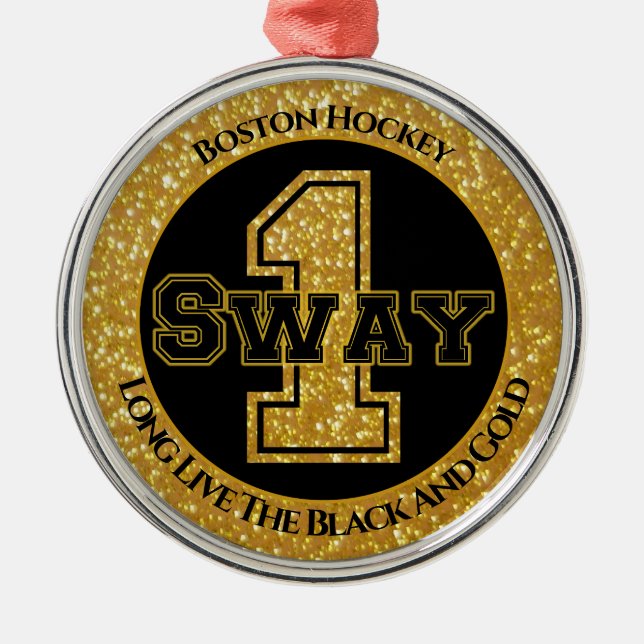 Ornamento De Metal Boston Hockey Sway 1 (Frente)