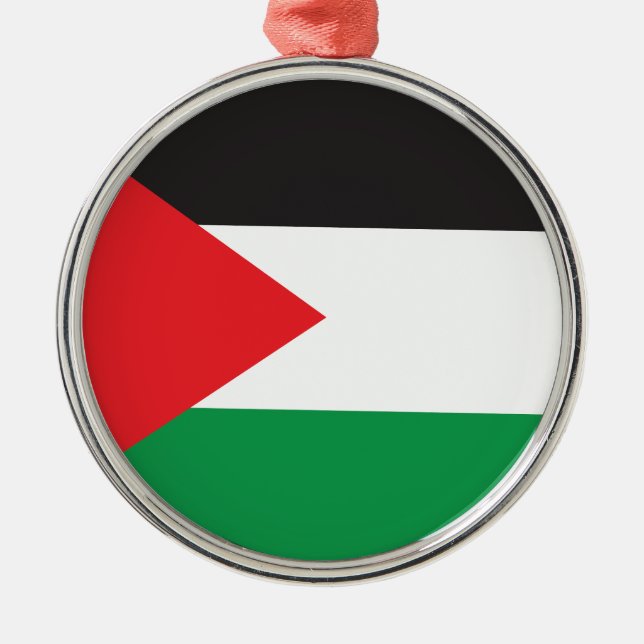 Ornamento De Metal Botão Palestino, Bandeira Palestina Patriótica (Frente)