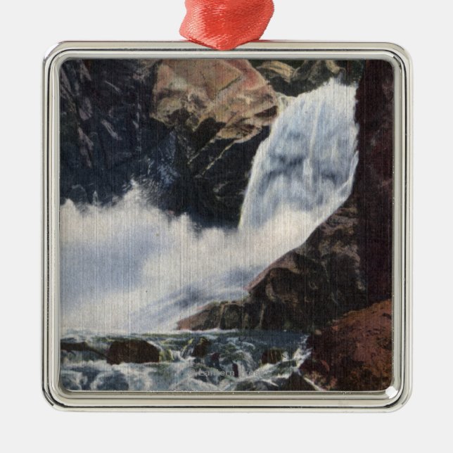 Ornamento De Metal Boulder cai na garganta de Boulder, opinião de (Frente)