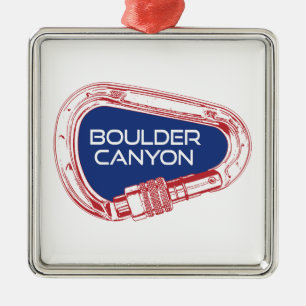 Ornamento De Metal Boulder Canyon Colorado Subindo Carabiner