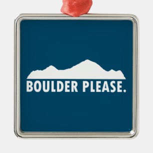 Ornamento De Metal Boulder Colorado, por favor
