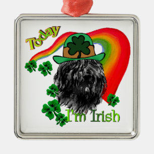 Ornamento De Metal Bouvier des Flandres St Patricks