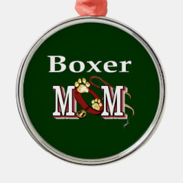 Ornamento De Metal Boxer Dog MOM