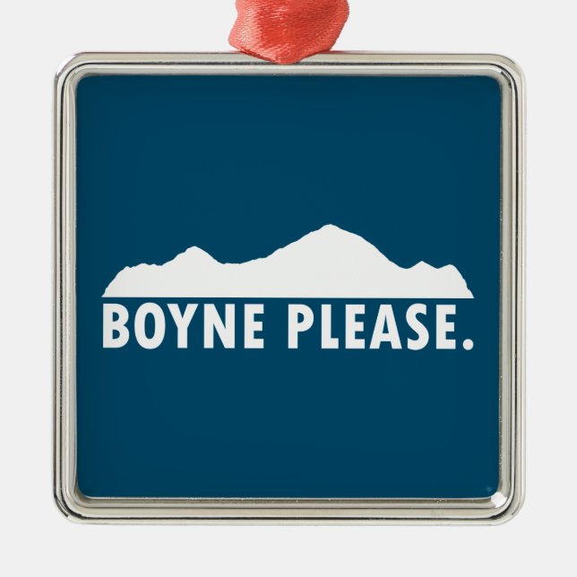 Ornamento De Metal Boyne por favor (Frente)