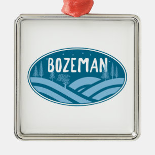 Ornamento De Metal Bozeman Montana ao ar livre
