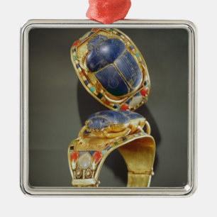 Ornamento De Metal Bracelete do escaravelho, do túmulo de Tutankhamun