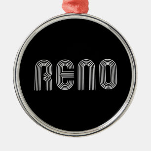 Ornamento De Metal Branco do sinal de Reno