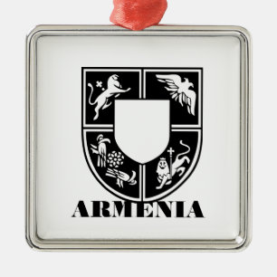 Ornamento De Metal Brasão de Armas do Estado Armênio Arte Contemporân