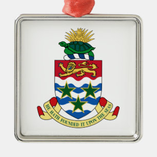 Ornamento De Metal Brasão de Cayman Islands