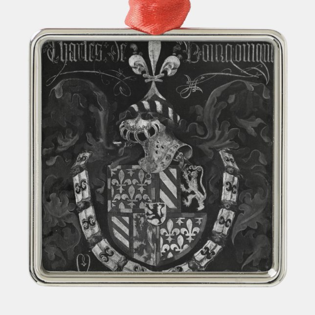Ornamento De Metal Brasão de Charles de Bourgogne (Frente)