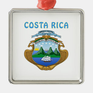 Ornamento De Metal Brasão de Costa Rica