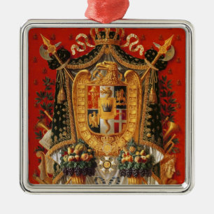 Ornamento De Metal Brasão de Italia, design para uma tapeçaria