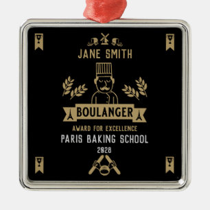 Ornamento De Metal Bread Baker