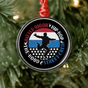 Ornamento De Metal Break Dance Breakdancing Hip-Salto Boy
