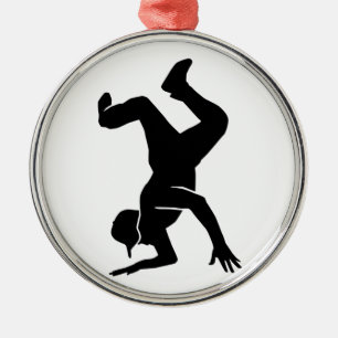 Ornamento De Metal Breakdancing