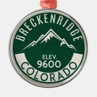 Ornamento De Metal Breckenridge Colorado Skiing