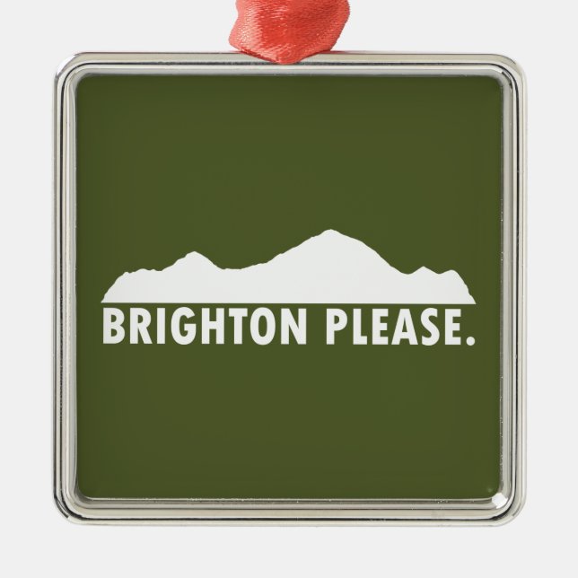 Ornamento De Metal Brighton, por favor (Frente)