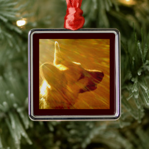 Ornamento De Metal Brilha no meu German shepherd nº 2