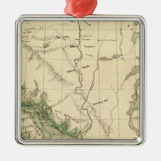 Ornamento De Metal British Columbia, Alberta 31 (Frente)