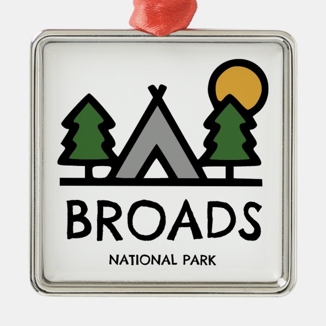 Ornamento De Metal Broads National Park (Frente)