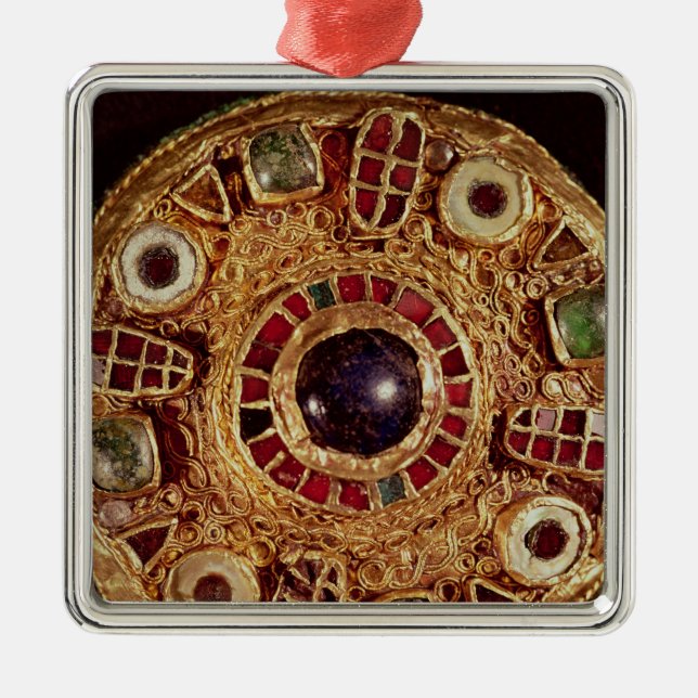 Ornamento De Metal Broche redondo (Frente)