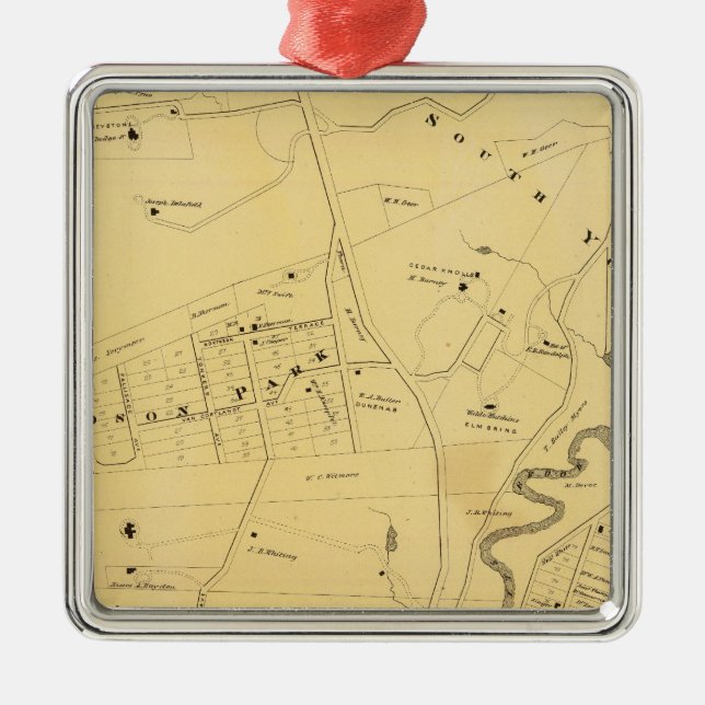 Ornamento De Metal Bronx, NY (Frente)