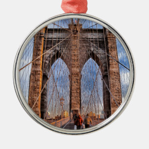 Ornamento De Metal Brooklyn Bridge New York EUA