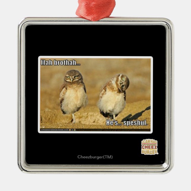 Ornamento De Metal Brothah do Mah (Frente)