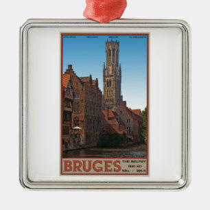 Ornamento De Metal Bruges - a torre de sino