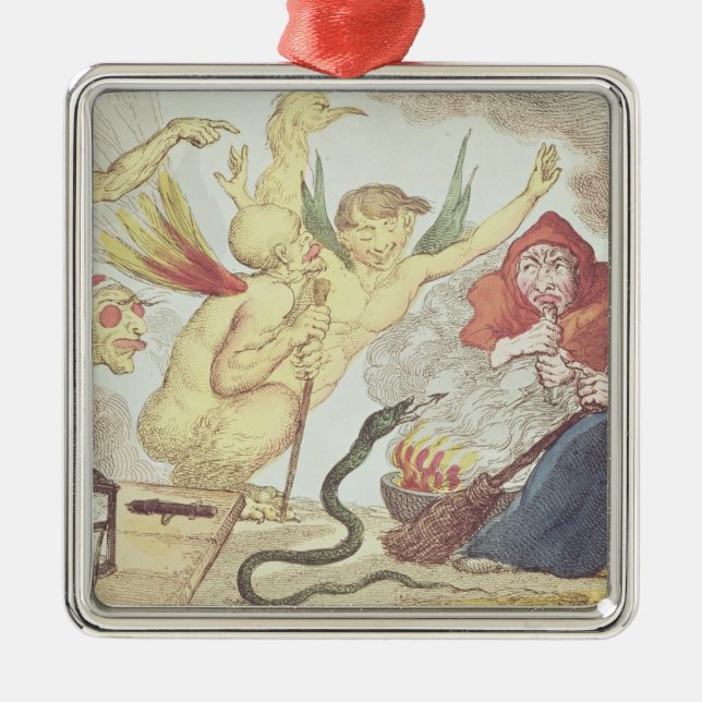 Ornamento De Metal Bruxas em um Hayloft (Frente)