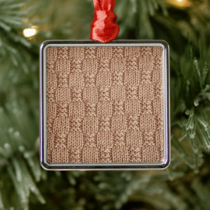 Ornamento De Metal Bubble Knit Stitch Patterch de Shirley Taylor