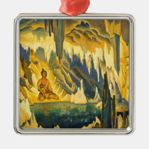 Ornamento De Metal Buda, o Vencedor (Arte Budista) (de Roerich)