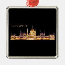 Ornamento De Metal Budapest Viagem Souvenir