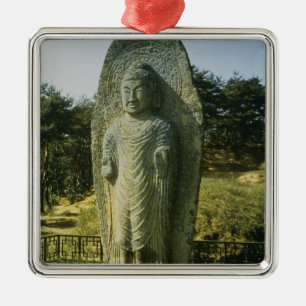 Ornamento De Metal Buddha estando em Ch'olch'on-ni, Naju, 10o centu