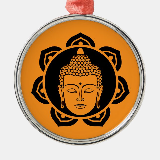 Ornamento De Metal Budista Bodhi Day (Frente)