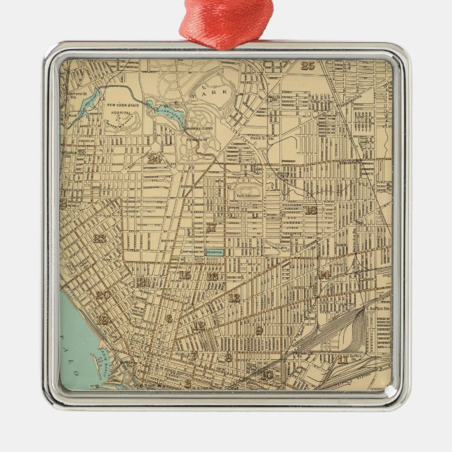 Ornamento De Metal Buffalo (Frente)