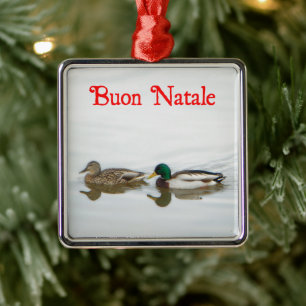Ornamento De Metal Buon Natale - Mallards