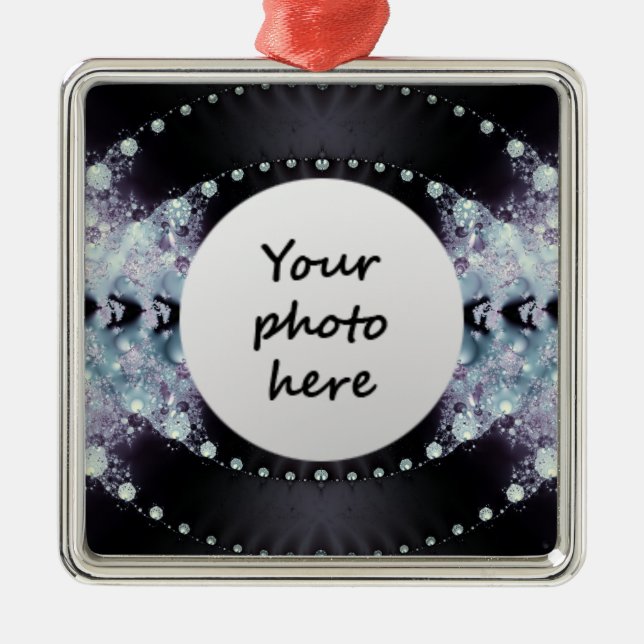 Ornamento De Metal Buraco Roxo (Frente)