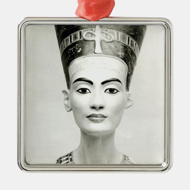 Ornamento De Metal Busto da rainha Nefertiti (Frente)