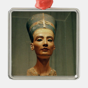 Ornamento De Metal Busto da rainha Nefertiti, vista dianteira