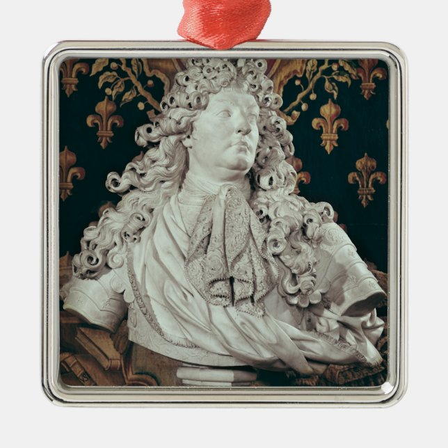 Ornamento De Metal Busto de Louis XIV 1686 (Frente)