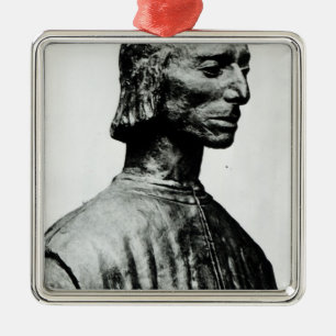 Ornamento De Metal Busto de Niccolo Machiavelli