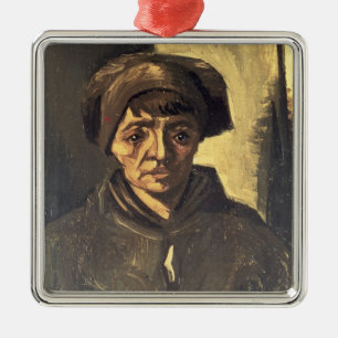 Ornamento De Metal Busto de um camponês, 1884 de Vincent van Gogh  